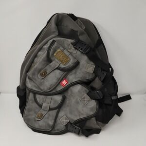 Diesel Backpack Bag Spare Parts Streetwear Techwear Gray Black Multipocket Strap